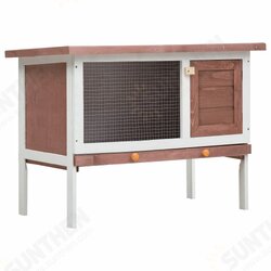 170157 90x45x65.5 cm Outdoor Rabbit Hutch Small Animal House Pet Supplies Cage 1 Layer Wood 170157 90x45x65.5 cm Outdoor Rabbit Hutch Small Animal House Pet Supplies Cage 1 Layer Wood