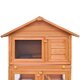 170161 Outdoor Rabbit Hutch Small Animal House Pet Cage 3 Layers Wood Pet Supplies Dog House Pet Home Cat Bedpen Fence Playpen