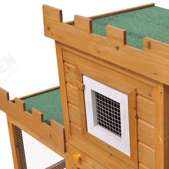 170173 Outdoor Large Rabbit Hutch House Pet Cage Single House Pet Supplies Dog House Pet Home Cat Bedpen Fence Playpen