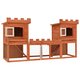 170174 Outdoor Large Rabbit Hutch 192 x 50 x 101 cm House Pet Cage Double House Pet Supplies Rabbit House Pet Home Puppy Bedpen Fence Playpen