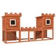 170174 Outdoor Large Rabbit Hutch 192 x 50 x 101 cm House Pet Cage Double House Pet Supplies Rabbit House Pet Home Puppy Bedpen Fence Playpen