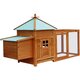 170220 Outdoor Chicken Coop House 190 x 72 x 102 cm Pet Cage Double House Pet Supplies Rabbit House Pet Home Puppy Bedpen Fence Playpen