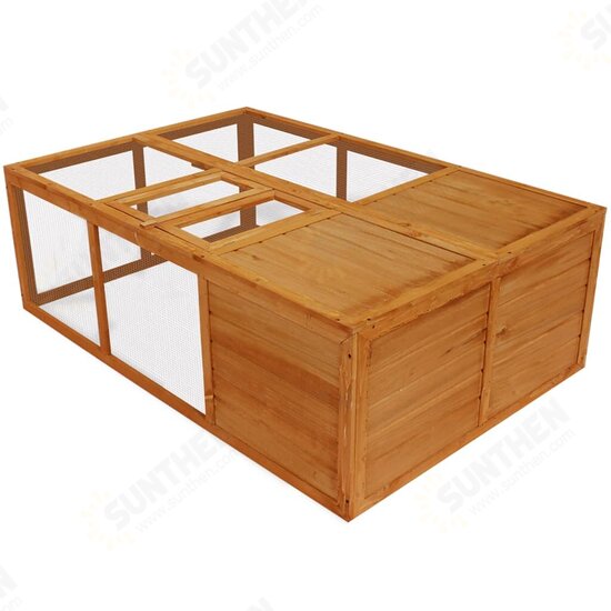 170221 Outdoor Chicken Coop Foldable Wooden Animal Cage for Poultry Pet Supplies Dog House Pet Home Cat Bedpen Fence Playpen