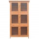 170347 Outdoor Animal Rabbit Cage 6 Rooms Wood Pet Supplies Dog House Pet Home Cat Bedpen Fence Playpen