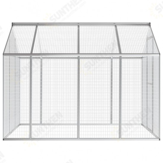 170349 Outdoor Aviary Aluminium 178x242x192 cm Pet Supplies Dog House Pet Home Cat Bedpen Fence Playpen