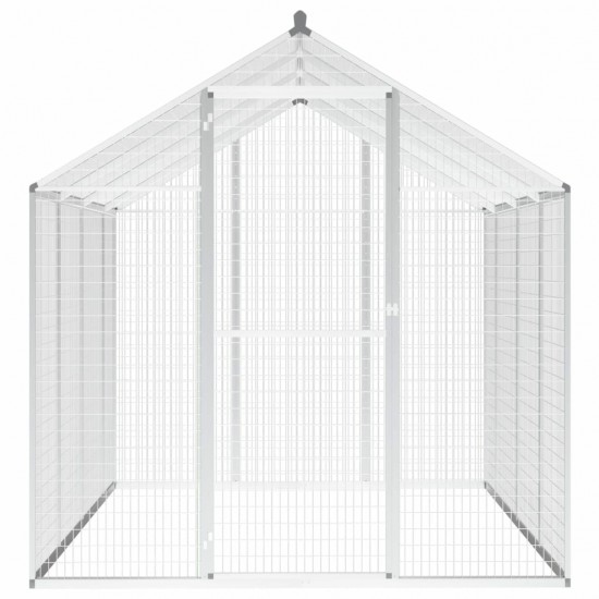 170349 Outdoor Aviary Aluminium 178x242x192 cm Pet Supplies Dog House Pet Home Cat Bedpen Fence Playpen