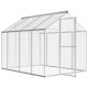 170349 Outdoor Aviary Aluminium 178x242x192 cm Pet Supplies Dog House Pet Home Cat Bedpen Fence Playpen