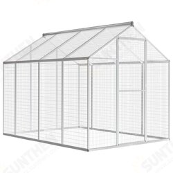 170349 Outdoor Aviary Aluminium 178x242x192 cm Pet Supplies Dog House Pet Home Cat Bedpen Fence Playpen 170349 Outdoor Aviary Aluminium 178x242x192 cm Pet Supplies Dog House Pet Home Cat Bedpen Fence Playpen