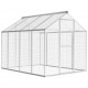 170349 Outdoor Aviary Aluminium 178x242x192 cm Pet Supplies Dog House Pet Home Cat Bedpen Fence Playpen