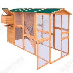 170411 Chicken Coop Wood 295x163x170 cm House Pet Supplies Rabbit House Pet Home Puppy Bedpen Fence Playpen 170411 Chicken Coop Wood 295x163x170 cm House Pet Supplies Rabbit House Pet Home Puppy Bedpen Fence Playpen