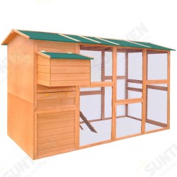 170411 Chicken Coop Wood 295x163x170 cm House Pet Supplies Rabbit House Pet Home Puppy Bedpen Fence Playpen 170411 Chicken Coop Wood 295x163x170 cm House Pet Supplies Rabbit House Pet Home Puppy Bedpen Fence Playpen
