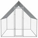 170494 Outdoor Chicken Cage 2x2x1.92 m Galvanised Steel House Pet Supplies Rabbit House Pet Home Puppy Bedpen Fence Playpen