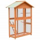 170638 Outdoor Bird Cage Solid Pine & Fir Wood 125.5x59.5x164 cm Pet Supplies Dog House Pet Home Cat Bedpen Fence Playpen