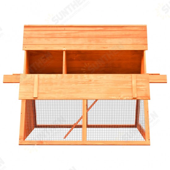 170643 Outdoor Rabbit Hutch Solid Pine & Fir Wood 152x128x108 cm Pet Supplies Dog House Pet Home Cat Bedpen Fence Playpen