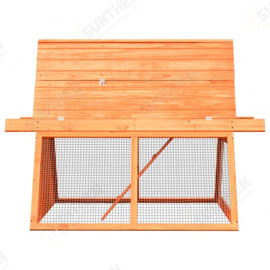 170643 Outdoor Rabbit Hutch Solid Pine & Fir Wood 152x128x108 cm Pet Supplies Dog House Pet Home Cat Bedpen Fence Playpen