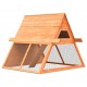 170643 Outdoor Rabbit Hutch Solid Pine & Fir Wood 152x128x108 cm Pet Supplies Dog House Pet Home Cat Bedpen Fence Playpen