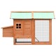 170644 Outdoor Chicken Cage Solid Pine & Fir Wood 170x81x110 cm House Pet Supplies Rabbit House Pet Home Puppy Bedpen Fence Playpen