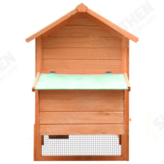 170644 Outdoor Chicken Cage Solid Pine & Fir Wood 170x81x110 cm House Pet Supplies Rabbit House Pet Home Puppy Bedpen Fence Playpen