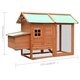 170644 Outdoor Chicken Cage Solid Pine & Fir Wood 170x81x110 cm House Pet Supplies Rabbit House Pet Home Puppy Bedpen Fence Playpen