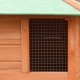 170645 Outdoor Chicken Cage Solid Pine & Fir Wood 126x117x125 cm House Pet Supplies Rabbit House Pet Home Puppy Bedpen Fence Playpen