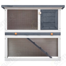 170831 Outdoor Rabbit Hutch 1 Door 90 x 45 x 80 cm Grey Wood Pet Supplies Rabbit House Pet Home Puppy Bedpen Fence Playpen 170831 Outdoor Rabbit Hutch 1 Door 90 x 45 x 80 cm Grey Wood Pet Supplies Rabbit House Pet Home Puppy Bedpen Fence Playpen