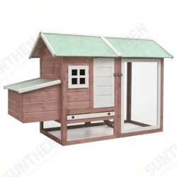 170862 Chicken Cage Mocha 170x81x110 cm Solid Pine & Fir Wood Pet Supplies Rabbit House Pet Home Puppy Bedpen Fence Playpen 170862 Chicken Cage Mocha 170x81x110 cm Solid Pine & Fir Wood Pet Supplies Rabbit House Pet Home Puppy Bedpen Fence Playpen