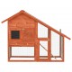170868 Outdoor Rabbit Hutch 140x63x120 cm Solid Firwood Pet Supplies Dog House Pet Home Cat Bedpen Fence Playpen