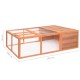 171452 Outdoor Rabbit Hutch 150x100x50 cm Solid Firwood Pet Supplies Dog House Pet Home Cat Bedpen Fence Playpen