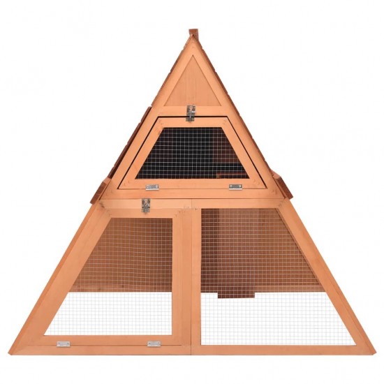 171458 Outdoor Rabbit Hutch 152x127x109.5 cm Solid Firwood Pet Supplies Dog House Pet Home Cat Bedpen Fence Playpen