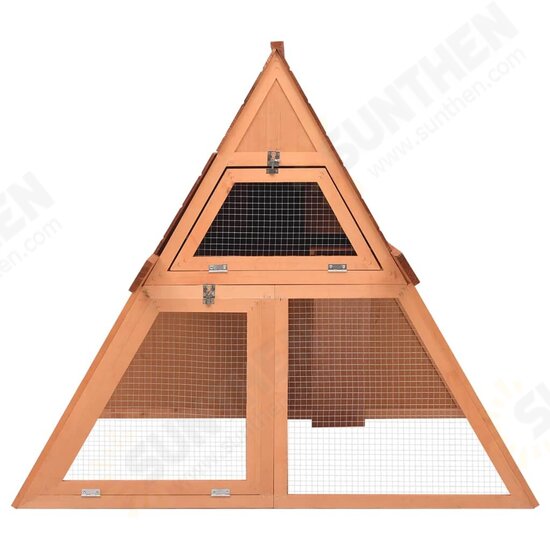 171458 Outdoor Rabbit Hutch 152x127x109.5 cm Solid Firwood Pet Supplies Dog House Pet Home Cat Bedpen Fence Playpen