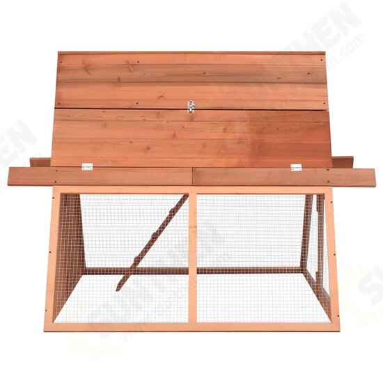 171458 Outdoor Rabbit Hutch 152x127x109.5 cm Solid Firwood Pet Supplies Dog House Pet Home Cat Bedpen Fence Playpen