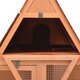 171458 Outdoor Rabbit Hutch 152x127x109.5 cm Solid Firwood Pet Supplies Dog House Pet Home Cat Bedpen Fence Playpen