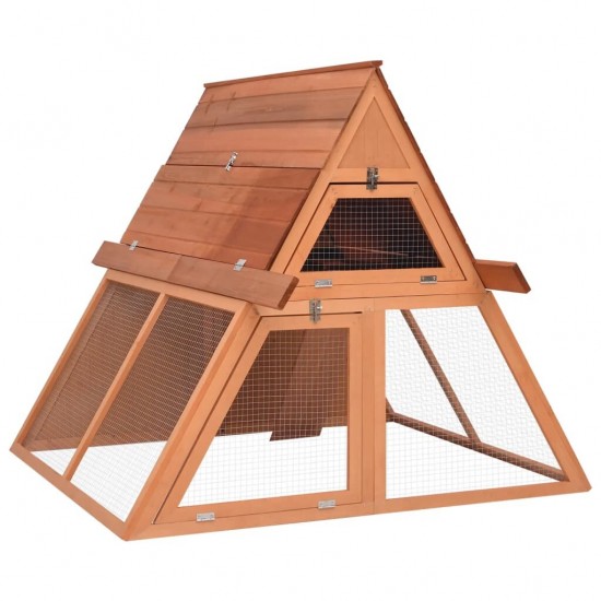171458 Outdoor Rabbit Hutch 152x127x109.5 cm Solid Firwood Pet Supplies Dog House Pet Home Cat Bedpen Fence Playpen