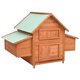 171459 Outdoor Chicken Coop 152x96x110 cm Solid Firwood Pet Supplies Dog House Pet Home Cat Bedpen Fence Playpen