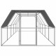 3089327 Outdoor Chicken Coop 3x10x2 m Galvanised Steel Pet Supplies Dog House Pet Home Cat Bedpen Fence Playpen