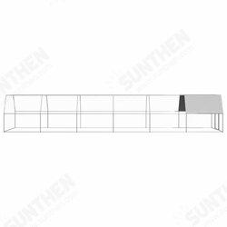 3089328 Outdoor Chicken Cage 3x12x2 m Galvanised Steel Pet Supplies Dog House Pet Home Cat Bedpen Fence Playpen 3089328 Outdoor Chicken Cage 3x12x2 m Galvanised Steel Pet Supplies Dog House Pet Home Cat Bedpen Fence Playpen
