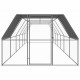 3089328 Outdoor Chicken Cage 3x12x2 m Galvanised Steel Pet Supplies Dog House Pet Home Cat Bedpen Fence Playpen