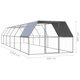 3089328 Outdoor Chicken Cage 3x12x2 m Galvanised Steel Pet Supplies Dog House Pet Home Cat Bedpen Fence Playpen