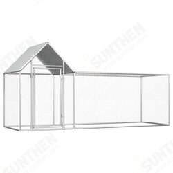 144554 Outdoor Chicken Coop 3x1x1.5 m Galvanised Steel House Cage Foldable Puppy Cats Sleep Metal Playpen Exercise Training Bedpan Pet Supplies 144554 Outdoor Chicken Coop 3x1x1.5 m Galvanised Steel House Cage Foldable Puppy Cats Sleep Metal Playpen Exercise Training Bedpan Pet Supplies
