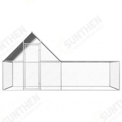 144556 Outdoor Chicken Coop 4x2x2 m Galvanised Steel House Cage Foldable Puppy Cats Sleep Metal Playpen Exercise Training Bedpan Pet Supplies 144556 Outdoor Chicken Coop 4x2x2 m Galvanised Steel House Cage Foldable Puppy Cats Sleep Metal Playpen Exercise Training Bedpan Pet Supplies