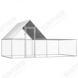 144556 Outdoor Chicken Coop 4x2x2 m Galvanised Steel House Cage Foldable Puppy Cats Sleep Metal Playpen Exercise Training Bedpan Pet Supplies 144556 Outdoor Chicken Coop 4x2x2 m Galvanised Steel House Cage Foldable Puppy Cats Sleep Metal Playpen Exercise Training Bedpan Pet Supplies