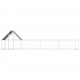 144558 Outdoor Chicken Coop 8x2x2 m Galvanised Steel House Cage Foldable Puppy Cats Sleep Metal Playpen Exercise Training Bedpan Pet Supplies