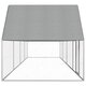 144558 Outdoor Chicken Coop 8x2x2 m Galvanised Steel House Cage Foldable Puppy Cats Sleep Metal Playpen Exercise Training Bedpan Pet Supplies