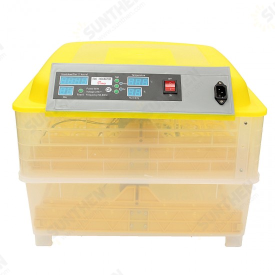 Fully Automatic Digital Egg Incubator 96 Eggs Poultry Duck Hatcher DT 110V 80W