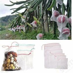 Nylon Mesh Drawstring Net Bag for Aquarium Filter Media Bio Ring Bio-Ball Garden Fruit Protecter Nylon Mesh Drawstring Net Bag for Aquarium Filter Media Bio Ring Bio-Ball Garden Fruit Protecter