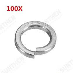 100Pcs M4 304 Stainless Steel Split Lock Washers Spring Washers 100Pcs M4 304 Stainless Steel Split Lock Washers Spring Washers