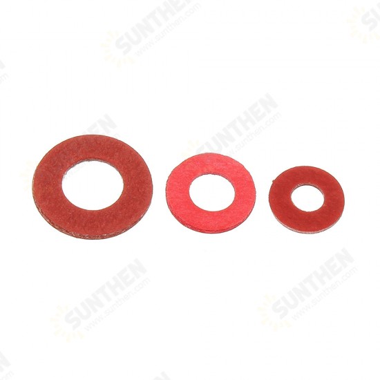 100Pcs Steel Pad Insulation Washer Red Steel Paper Spacer Insulating Spacers Set Meson Gasket