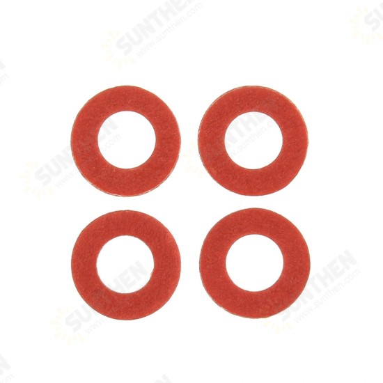 100Pcs Steel Pad Insulation Washer Red Steel Paper Spacer Insulating Spacers Set Meson Gasket