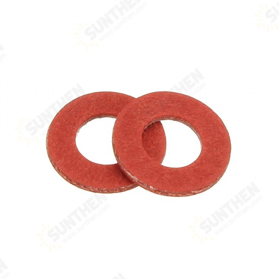 100Pcs Steel Pad Insulation Washer Red Steel Paper Spacer Insulating Spacers Set Meson Gasket