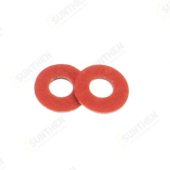 100Pcs Steel Pad Insulation Washer Red Steel Paper Spacer Insulating Spacers Set Meson Gasket